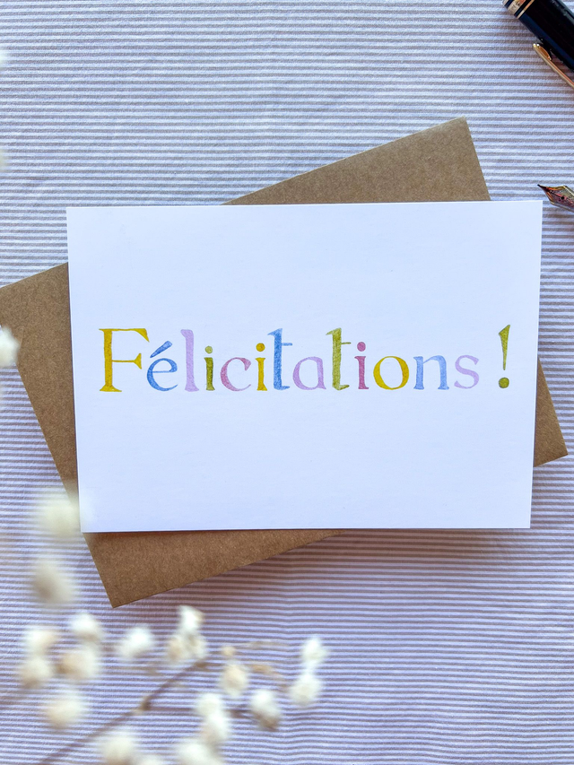Carte Félicitations !
