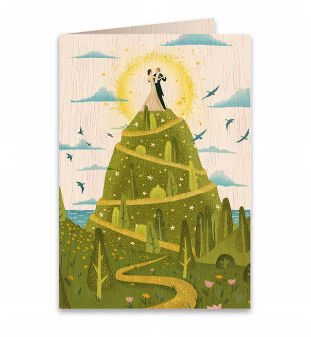 Love’s Peak Wooden Card