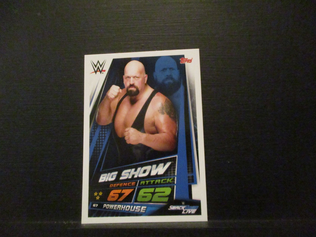Big Show - Smackdown Live Slam Attax Universe Original Trading Card #67