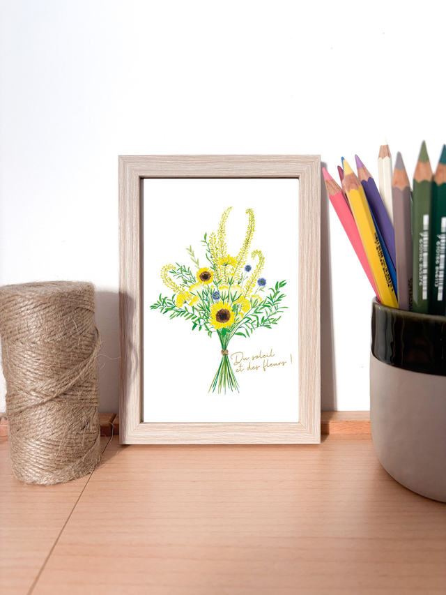Illustration Bouquet ensoleillé