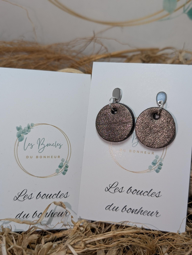 Boucles d'oreilles Anti Gaspi bronze ag135