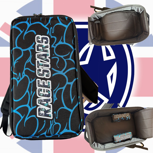 Double Light Blue Backpack 1/10th Off road including 2 Lipo Bags