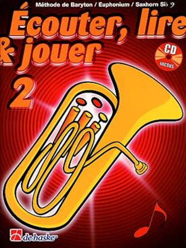 ÉCOUTER, LIRE ET JOUER baryton, euphonium ou saxhorn - Méthode Vol. 2 clé de fa, avec support audio