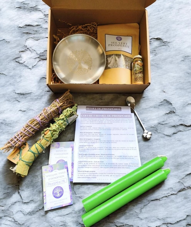 Coffret PROSPERITE : Rituel complet énergétique &amp; naturel