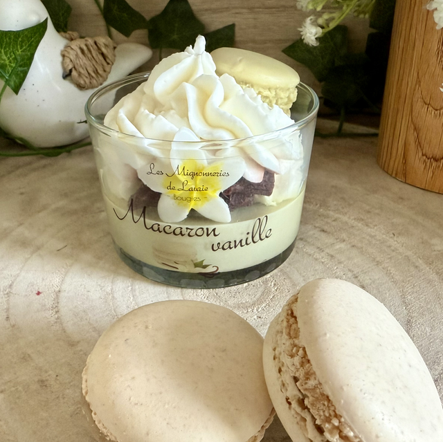 Bougie Macaron Vanille