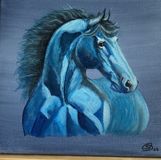 Le cheval bleu
