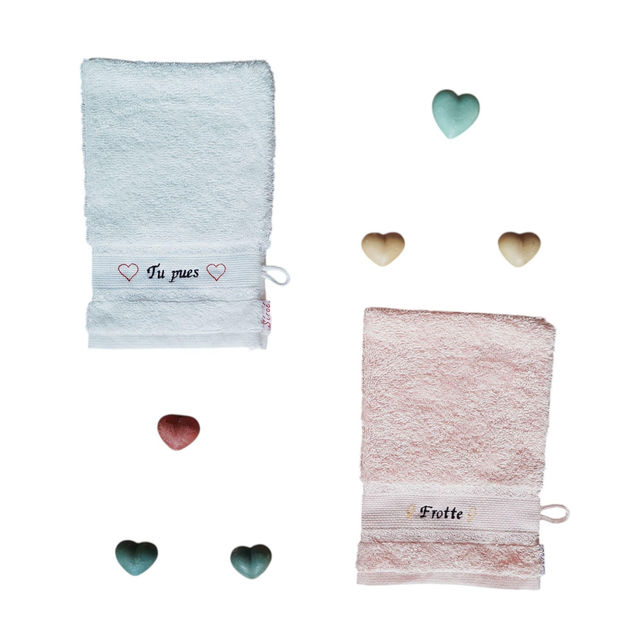Gant de toilette personnalisé
