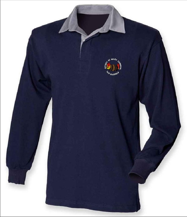 Rugby Adult Navy With Grey Collar