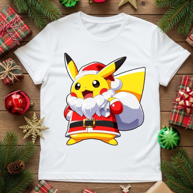 Pikachu Christmas T-shirt