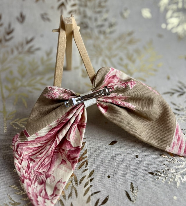 Noeud Ahora* beige et rose