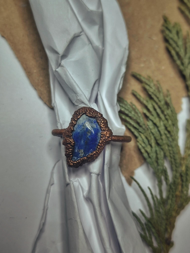 Copper Lapis Lazuli Ring