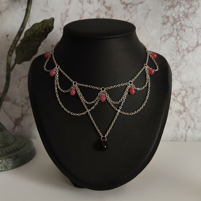 Collier Élysia rouge