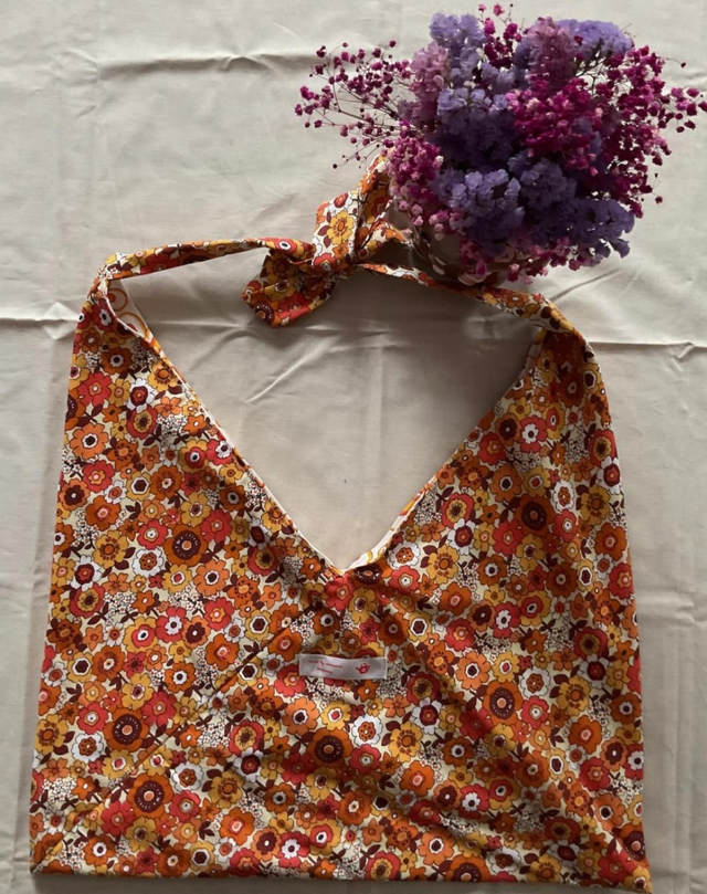 Sac réversible Loulou a fleurs vintage