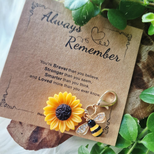 Always Remember keyring/bag charm