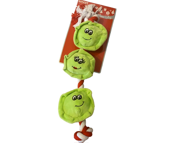 Plush Squeaky Sprout Rope Toy