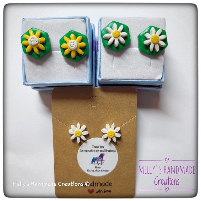 Daisy Flower Stud Earring Collection