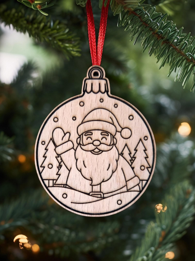 Suspension Boule de sapin (×4)