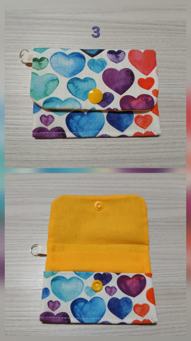 Porte-cartes anti-ondes cœur