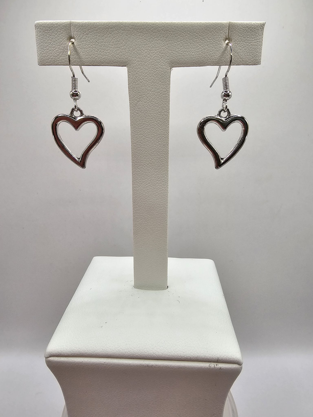 Hollow Heart Earrings.