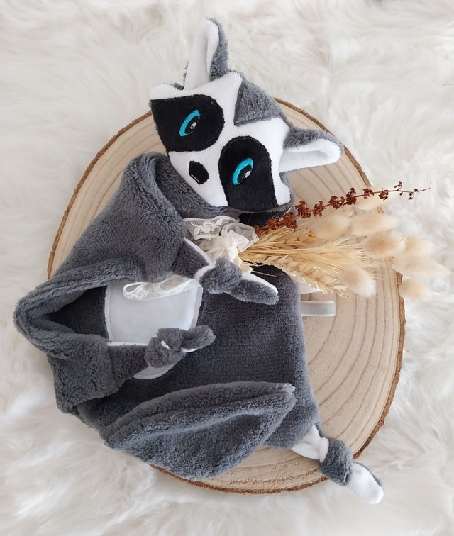 Raton-laveur - Tissus peluche