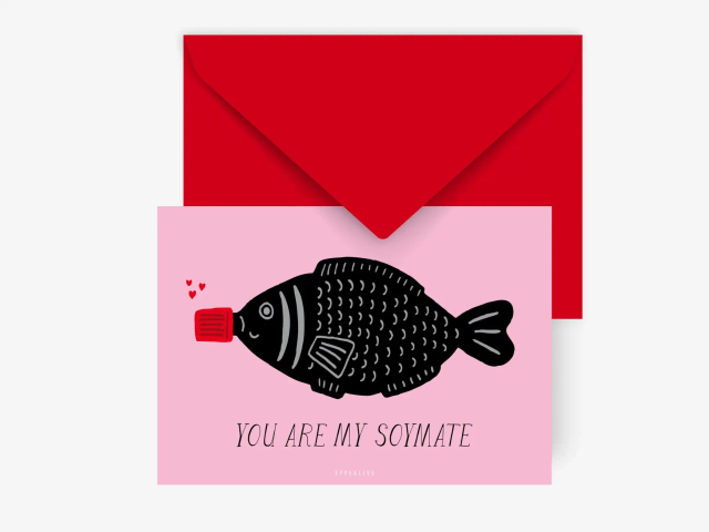 Postkaart/Soymate - Typealive