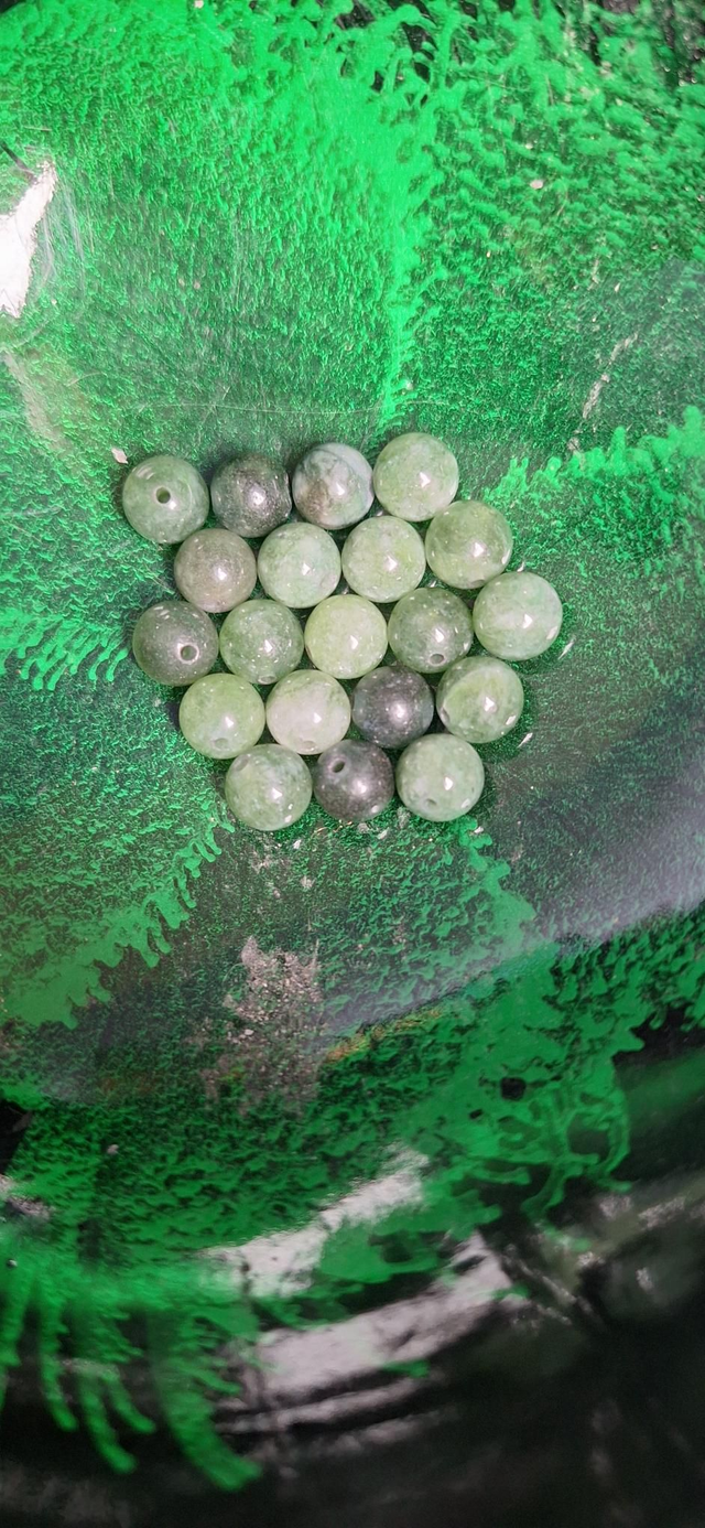 Dyed tourmaline green LAST CHANCE 8mm