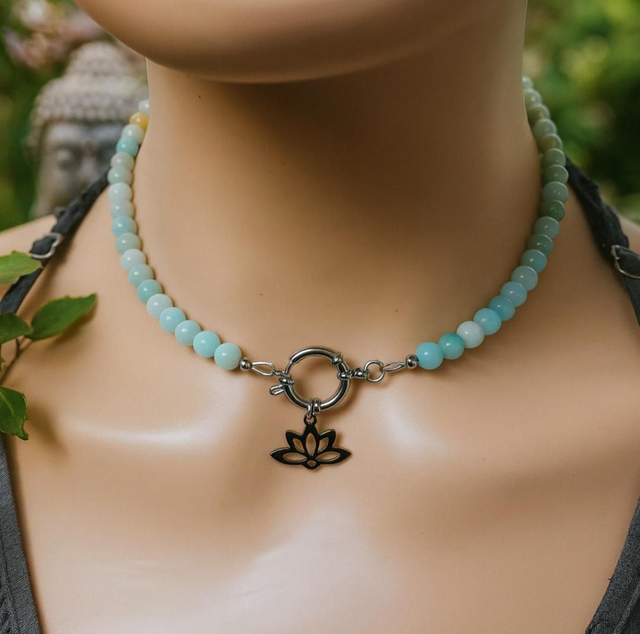 Collier en amazonite de chine