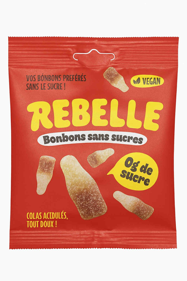 Rebelle Bonbons Cola Sans Sucres 50 Gr