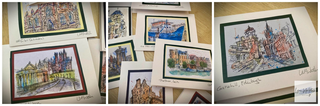 Box of Edinburgh & Leith Art Cards