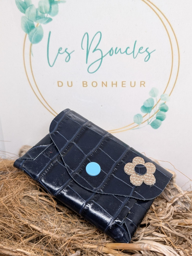Porte monnaie bleu marine 