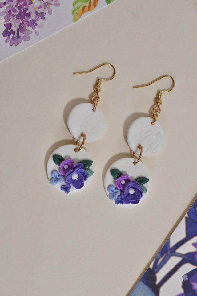 Boucles Hortensias - Moyen Modèle