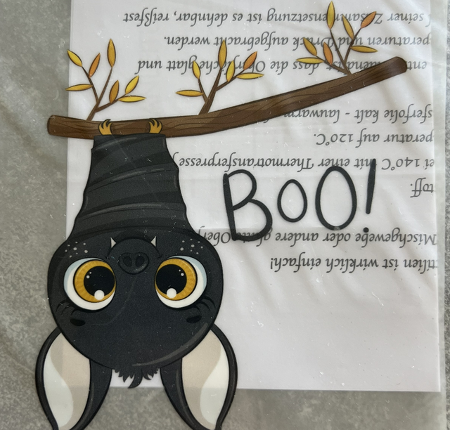 Fledermaus Boo 13x12cm  