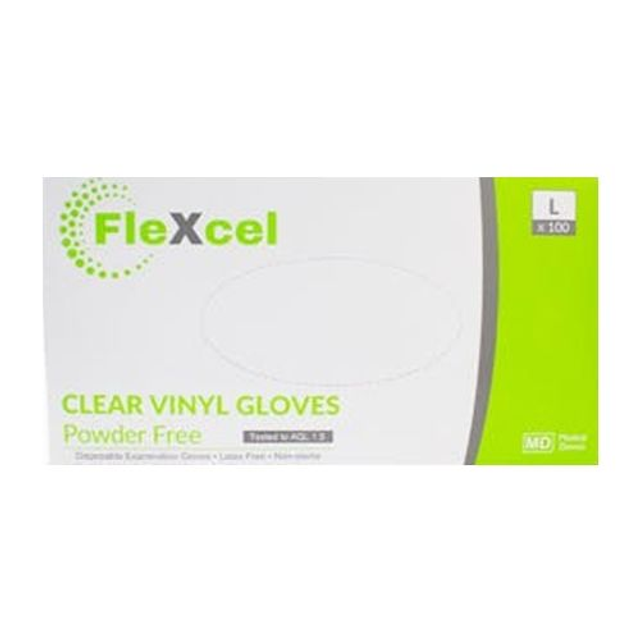 Flexcel Clear Vinyl Gloves