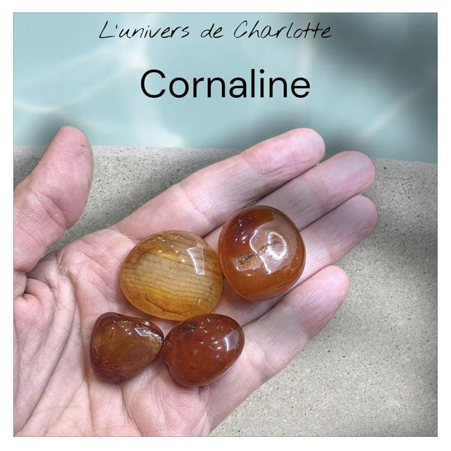Pierre roulée "Cornaline"