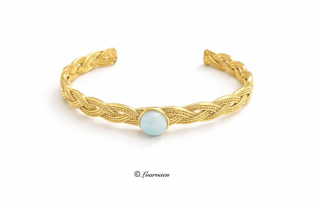 Jonc Tressé en  Larimar «  Morwenn »