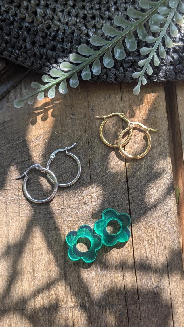 Boucles d&#039;oreilles fleurs