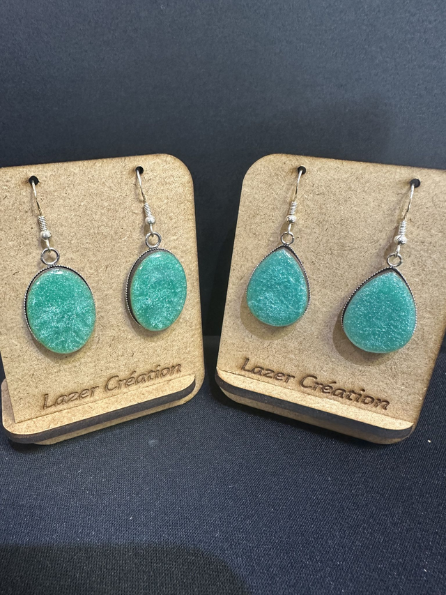 Boucles d'oreilles bois