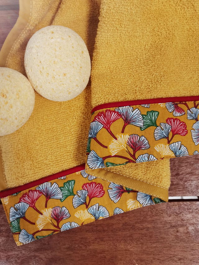 Drap de douche Ginkgo Safran