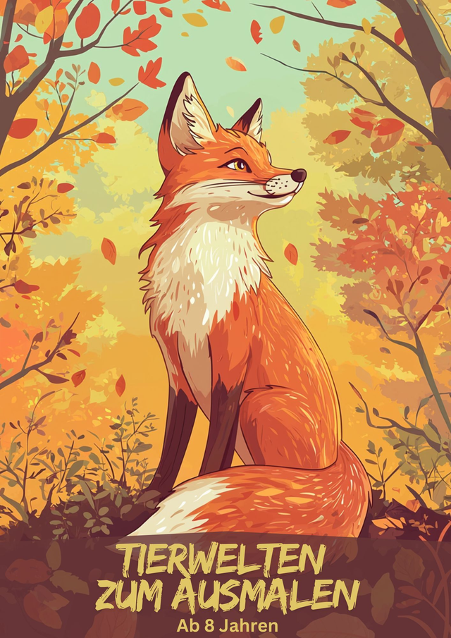 Tierwelten zum Ausmalen ab 8 Jahren