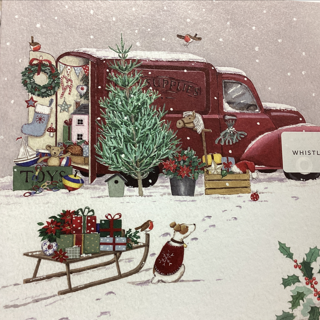 Christmas Open Whistlefish- Van with toys 