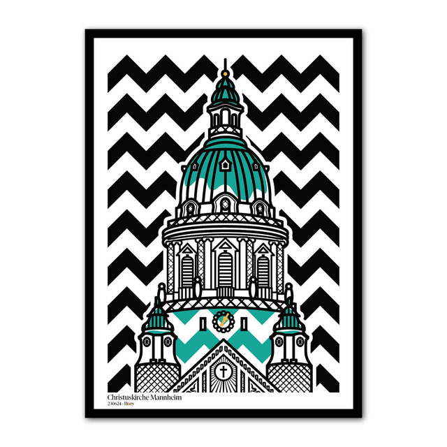 Christuskirche Mannheim - 230624 - Hony | Kunstdruck