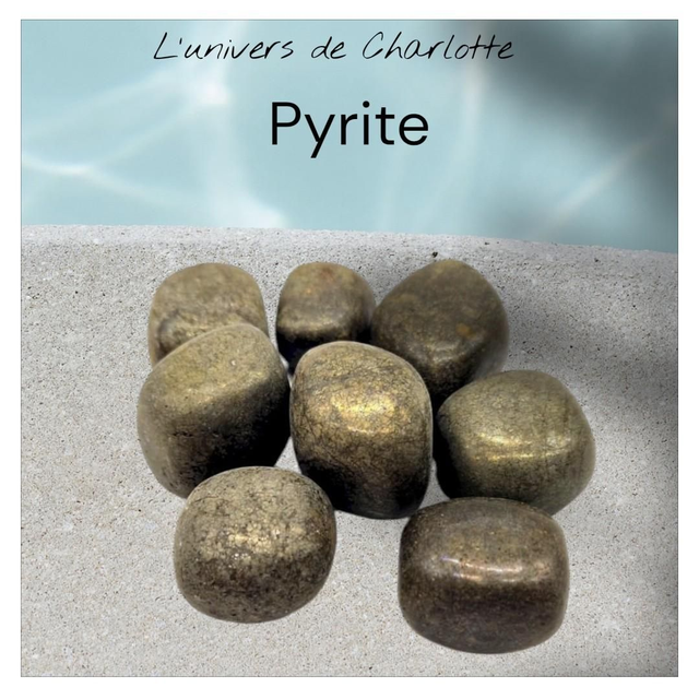 Pierre roulée "Pyrite"