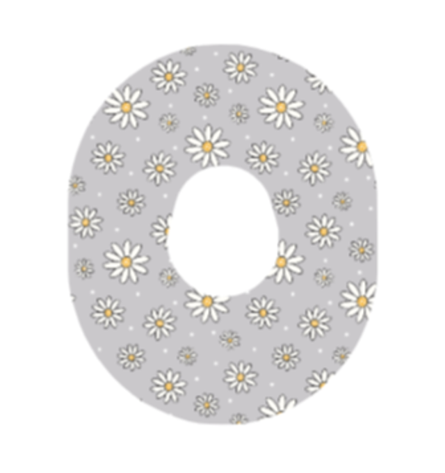 Daisies Grey Over patch G7