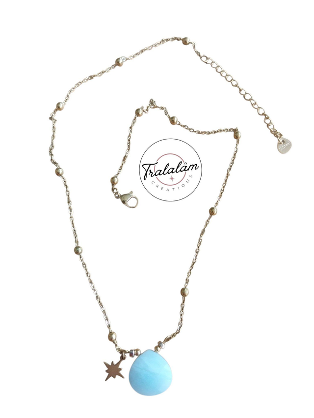 ✨Collier "Les Jolies Pierres" Aventurine doré ✨ 
