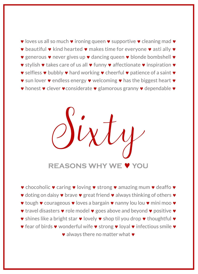 P105 REASONS WHY WE LOVE YOU