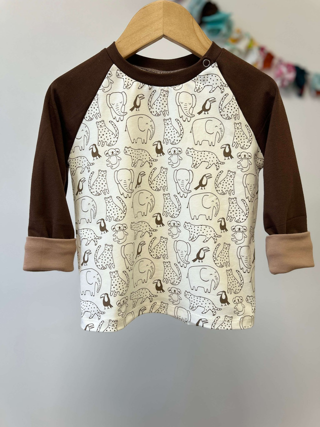 T-shirt manches longues «Animaux doux»