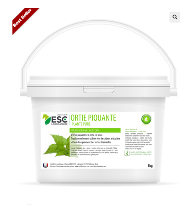 ORTIE – Articulations et reminéralisation cheval – Plante pure