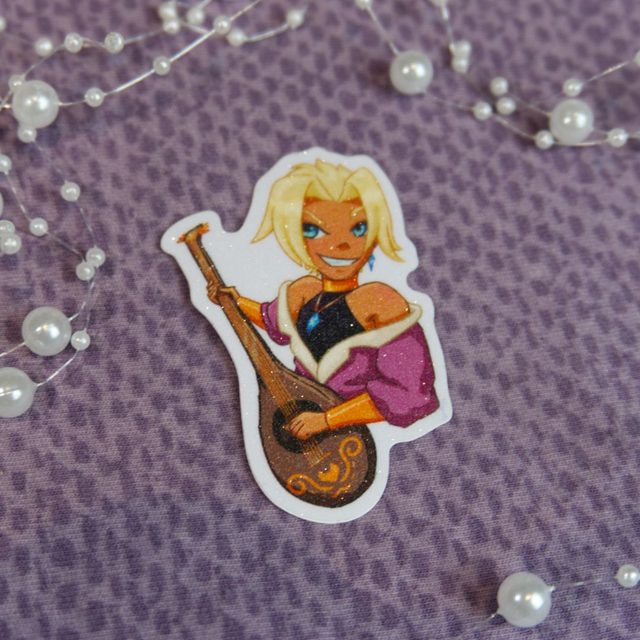 Frosted Sticker Bard