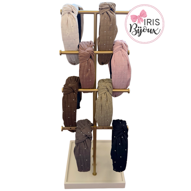 Cerchietto con nodo e punti luce 