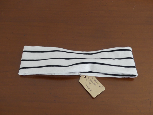 Bandeau marinière blanc 